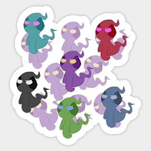 Ghost Technicolor Sticker